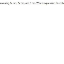 A triangle has side lengths measuring 3x cm