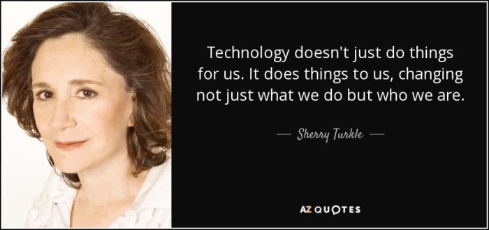 Sherry turkle growing up tethered