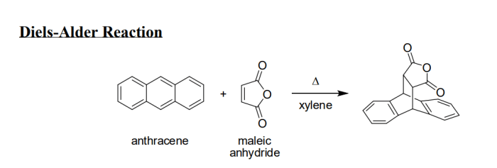 Anthracene-maleic anhydride diels-alder adduct melting point